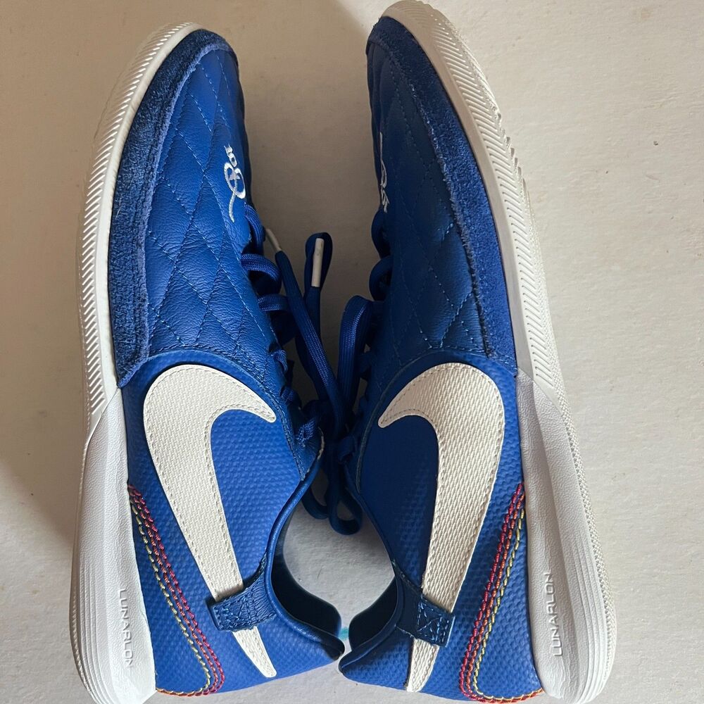 Nike Mens 7.5 Tiempo Lunar Legend 7 Pro Ronaldinho 10R Indoor Shoes AQ2211-410 - Picture 5 of 10